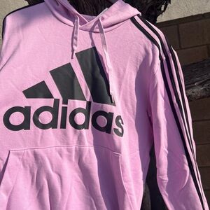 Adidas Lavender Hoodie with Black Logo